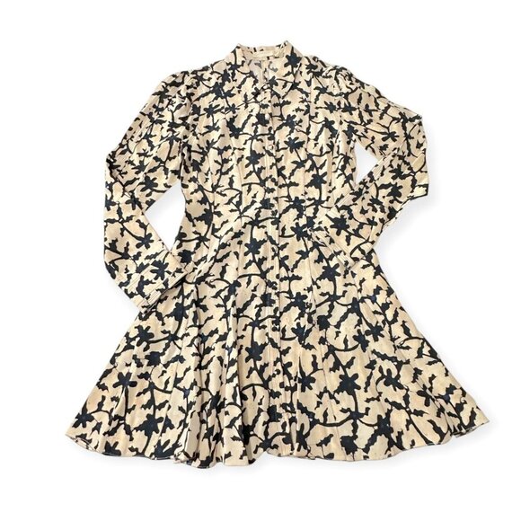 Ulla Johnson Roanne Printed Crepe Mini Dress, Size 4, Moonstone, New with tag - Picture 6 of 15